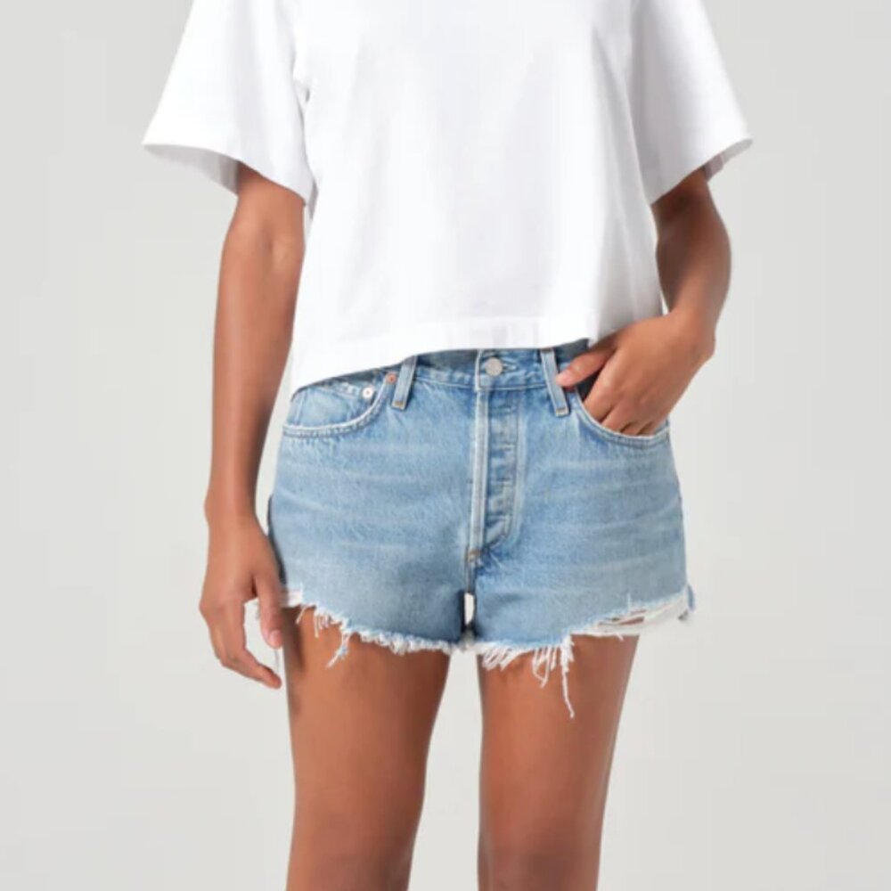 AGOLDE - PARKER VINTAGE CUT-OFF SHORT - WOMENS SIZE - 31